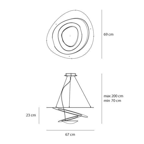 Artemide - Pirce Mini hanglamp Wit - KOOT