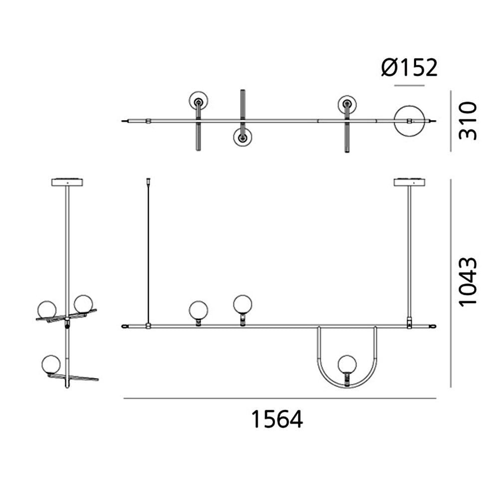 Artemide - Yanzi 1 LED hanglamp Wit - KOOT