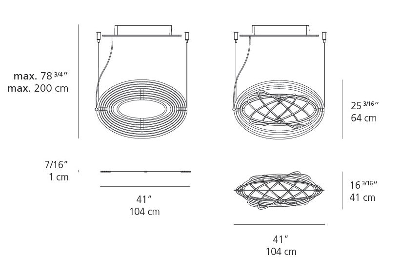 Artemide - Copernico LED hanglamp Aluminium - KOOT