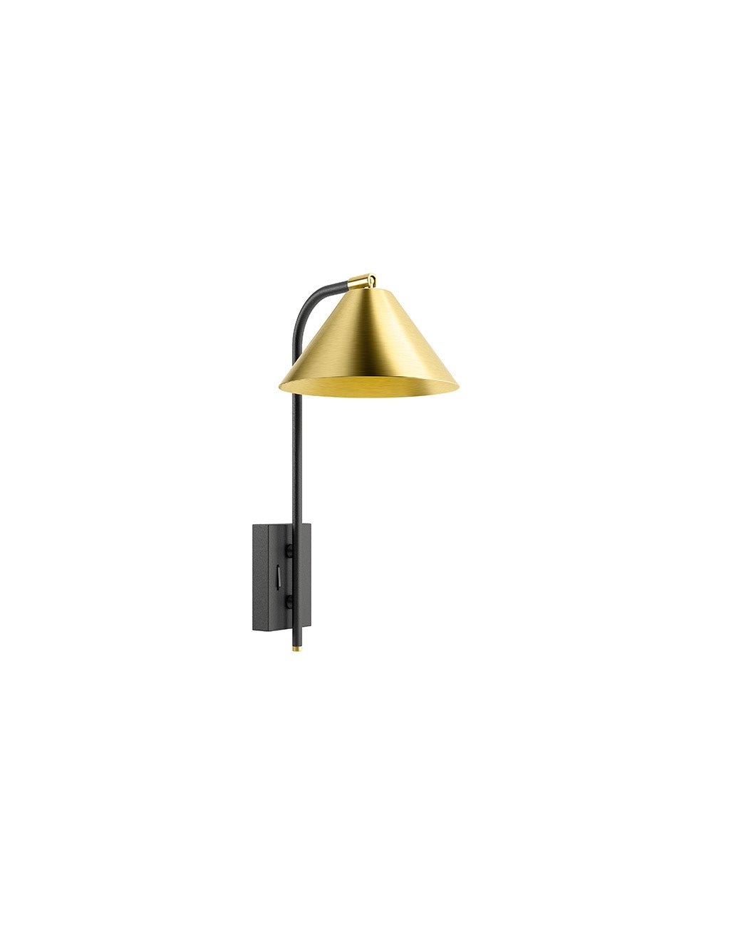 Artinox - Denver Wandlamp zwart goud - KOOT