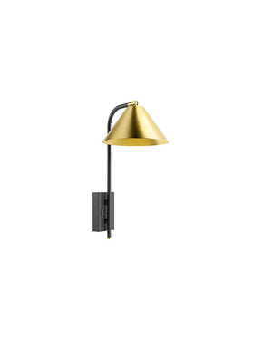 Artinox - Denver Wandlamp zwart goud - KOOT