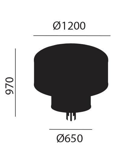 Artinox - Hook Plafondlamp goud - KOOT