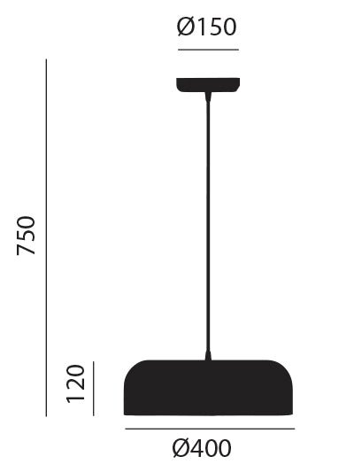 Artinox - Medusa Hanglamp zwart goud - KOOT