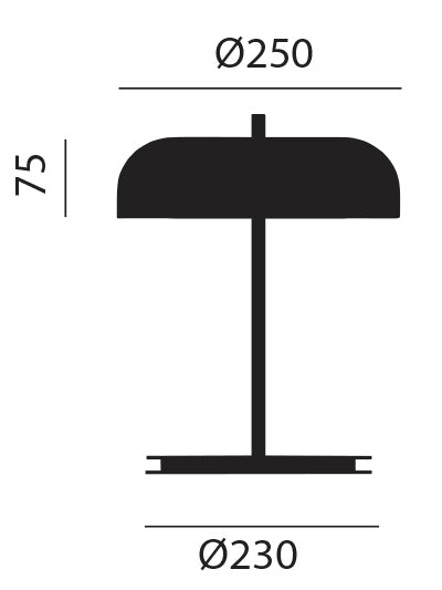 Artinox - Medusa Tafellamp zwart goud - KOOT