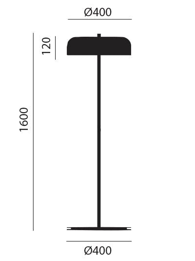 Artinox - Medusa Vloerlamp zwart goud - KOOT