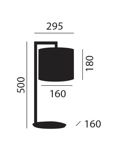 Artinox - Ovline Tafellamp koper mat - KOOT