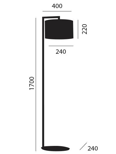 Artinox - Ovline Vloerlamp koper mat - KOOT