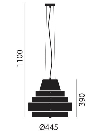 Artinox - Roche Hanglamp goud mat - KOOT