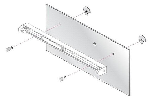 Astro -  Mirror Adaptor Kit 2 Gepolijst chroom Accessoires - KOOT