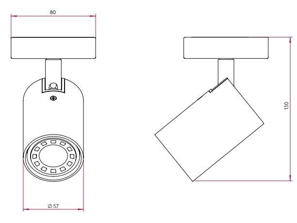Astro - Ascoli Single wandlamp - KOOT