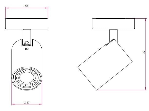 Astro - Ascoli Single wandlamp - KOOT