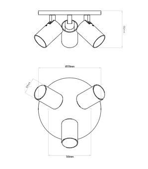 Astro - Ascoli Triple Round spot/plafondlamp - KOOT