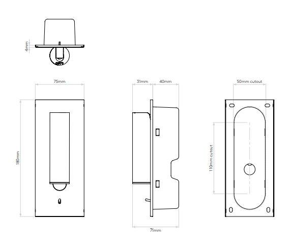 Astro - Fuse Schakelaar LED II Wandlamp - KOOT