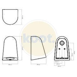 Astro - Mast Light wandlamp mat concrete - KOOT