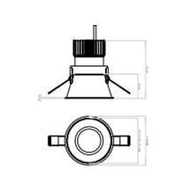 Astro - Minima LED spot structuur wit - KOOT