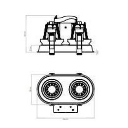 Astro - Minima Twin spot / Plafondlamp - KOOT