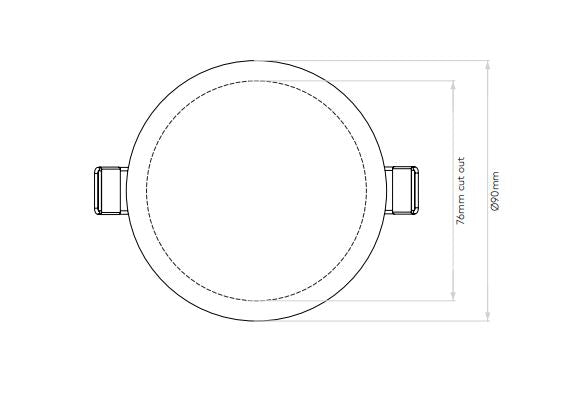 Astro - Round 90 LED spot acryl - KOOT
