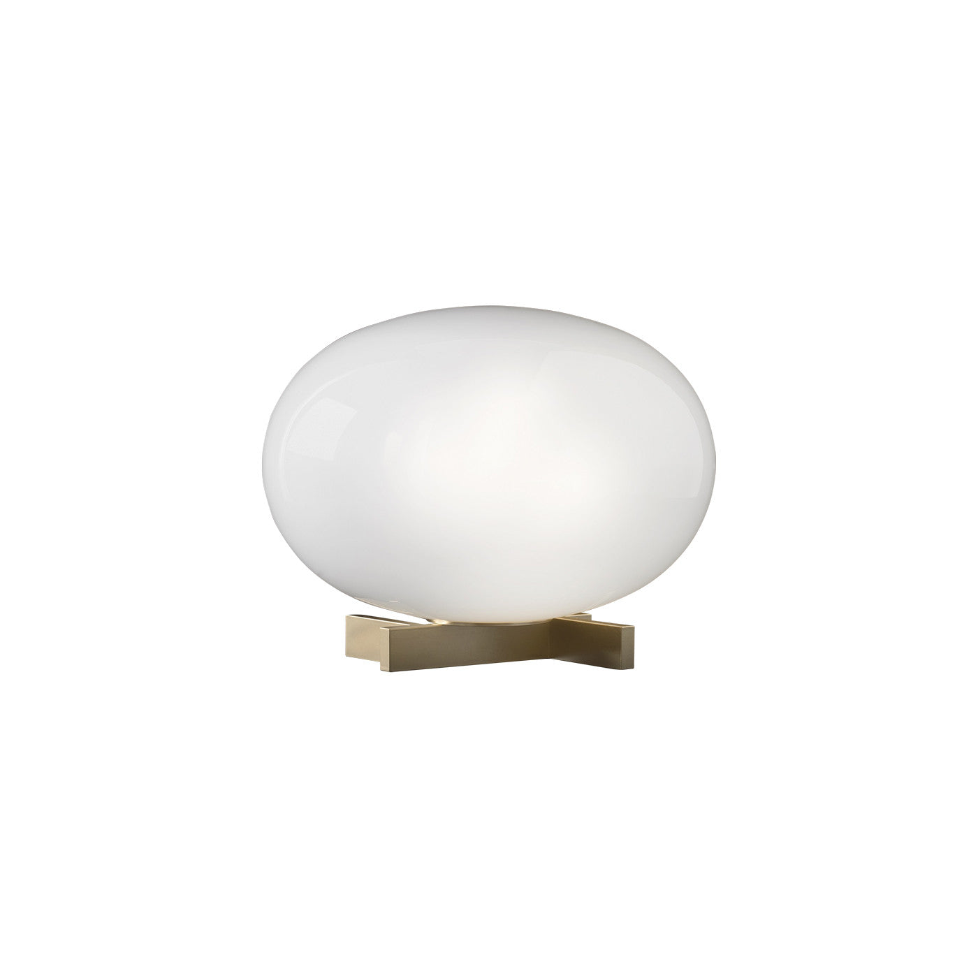 Oluce - Alba 265 tafellamp Satijn messing - KOOT