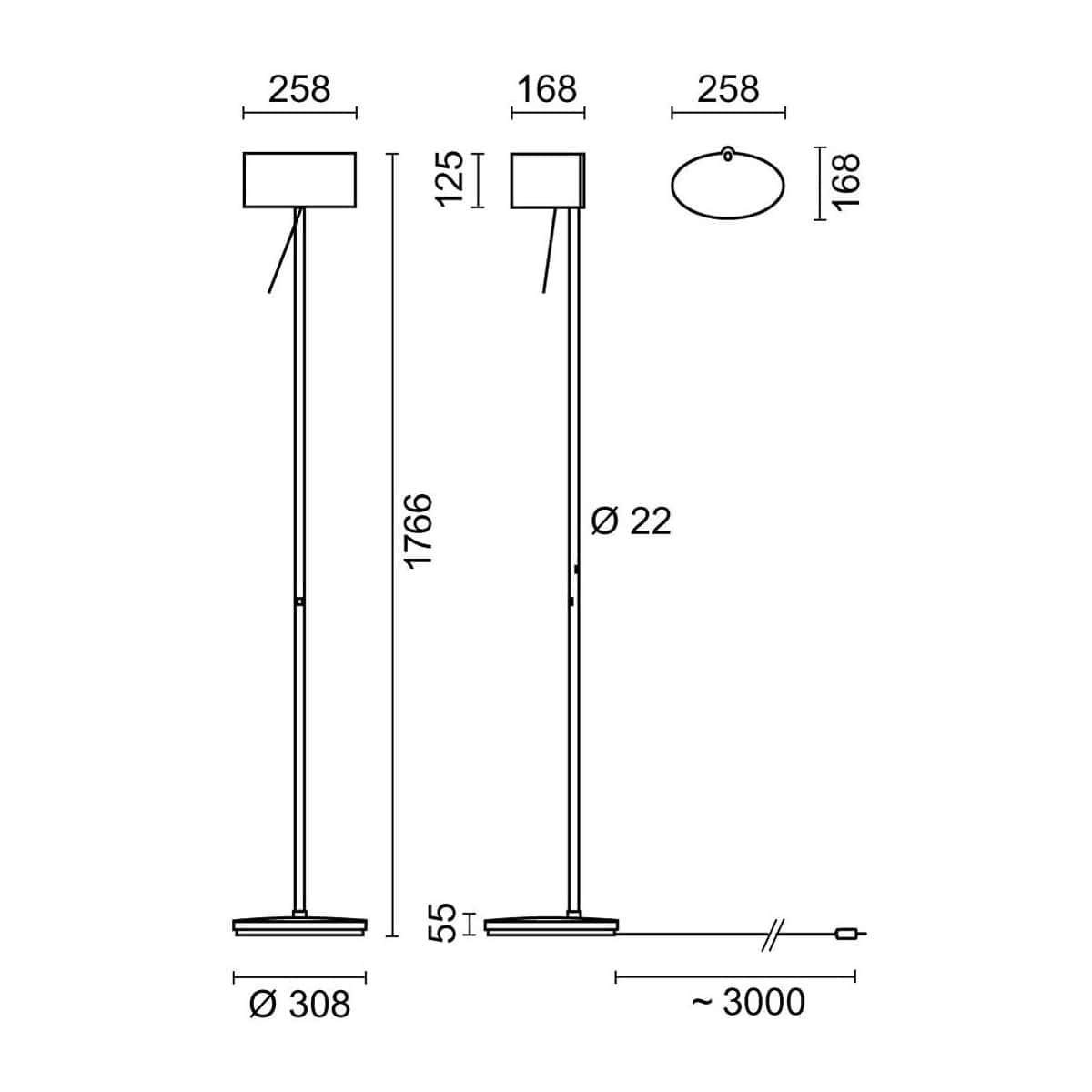 Belux - Diogenes Type E+ F Vloerlamp - KOOT
