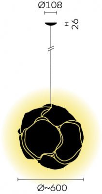 Belux - E27 cloud 600 hanglamp wit - KOOT