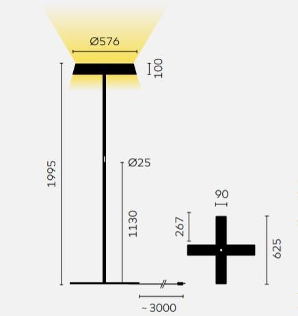 Belux - Koi neo LED Vloerlamp - KOOT