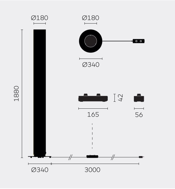 Belux - Twilight 360 Vloerlamp aluminium - KOOT