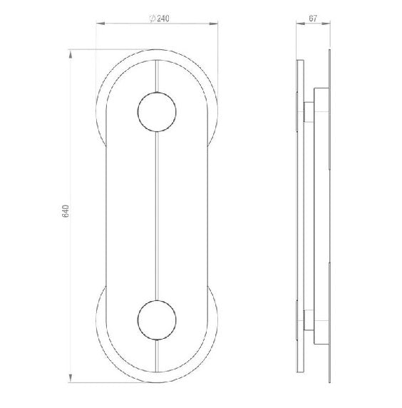 Bert Frank - Brace Wandlamp Satijn Nikkel - KOOT