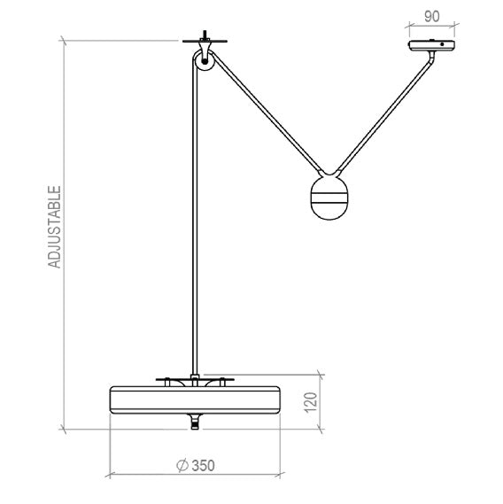 Bert Frank - Revolve Rise & Fall Hanglamp - KOOT