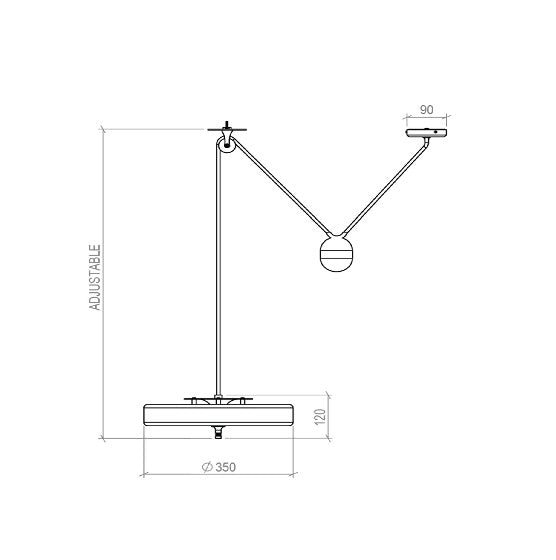 Bert Frank - Revolve Rise & Fall Hanglamp - KOOT