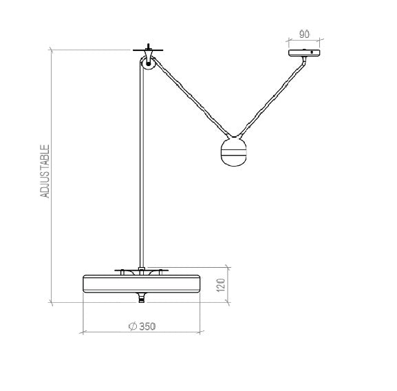 Bert Frank - Revolve Rise & Fall Hanglamp - KOOT
