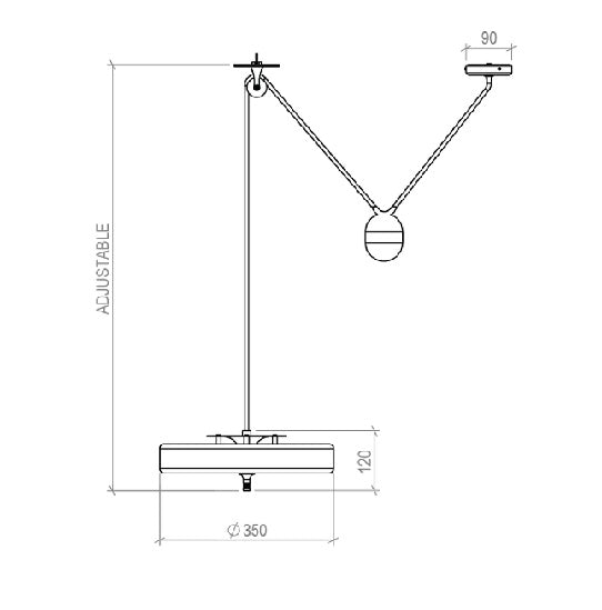 Bert Frank - Revolve Rise & Fall Hanglamp - KOOT
