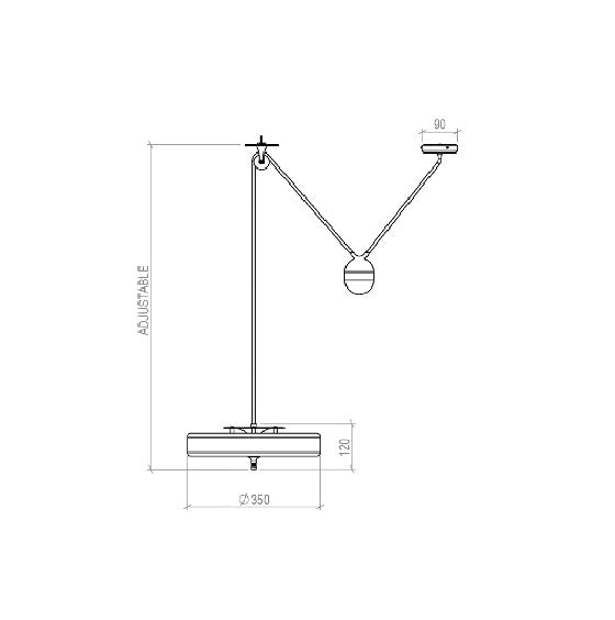 Bert Frank - Revolve Rise & Fall Hanglamp - KOOT