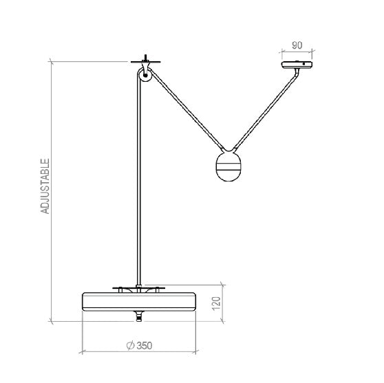 Bert Frank - Revolve Rise & Fall Hanglamp - KOOT
