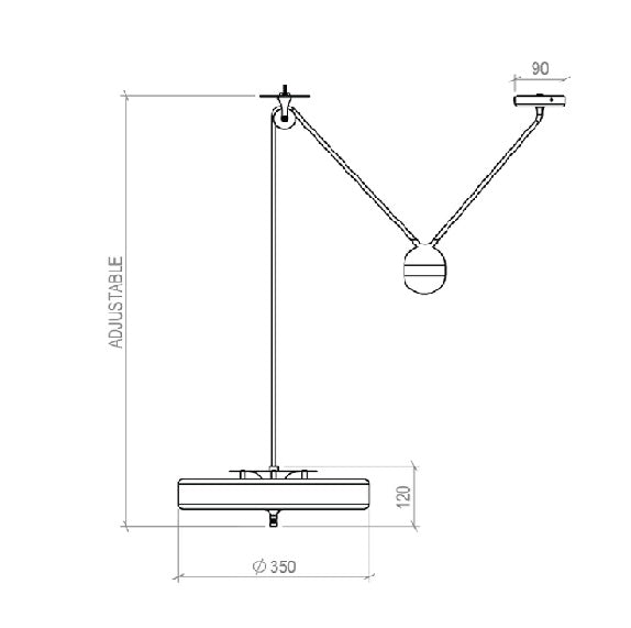 Bert Frank - Revolve Rise & Fall Hanglamp - KOOT