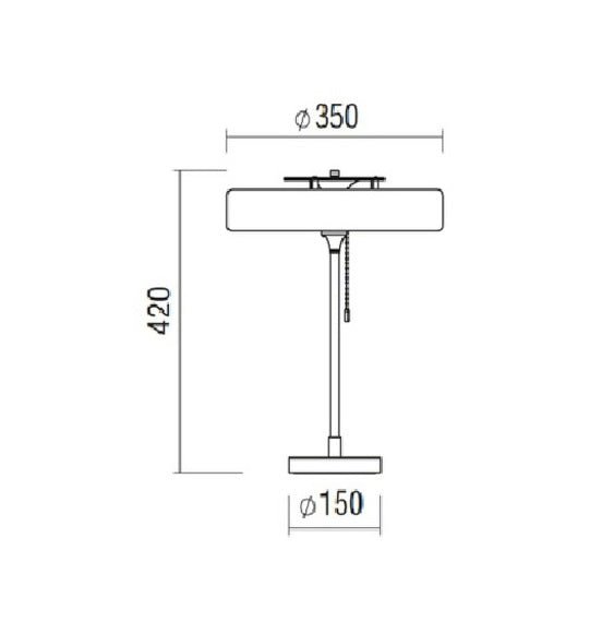 Bert Frank - Revolve Tafellamp - KOOT