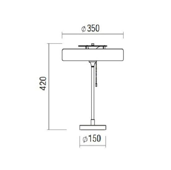 Bert Frank - Revolve Tafellamp - KOOT