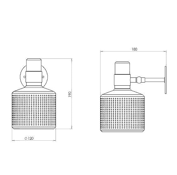 Bert Frank - Riddle Wandlamp Single - KOOT
