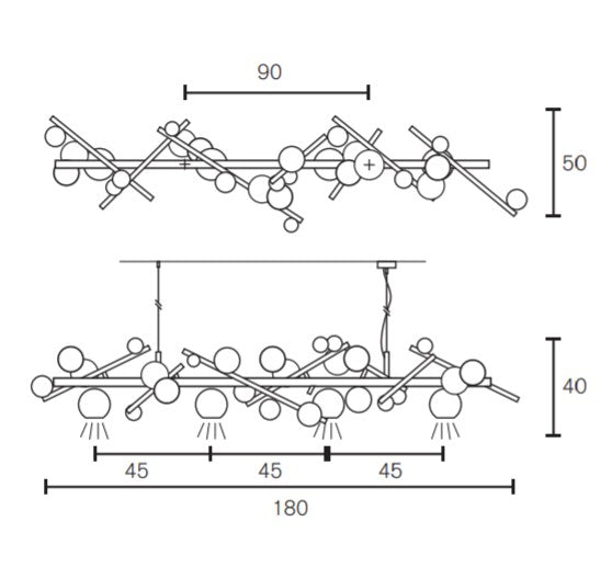 Brand van Egmond - Galaxy Long Hanglamp - KOOT