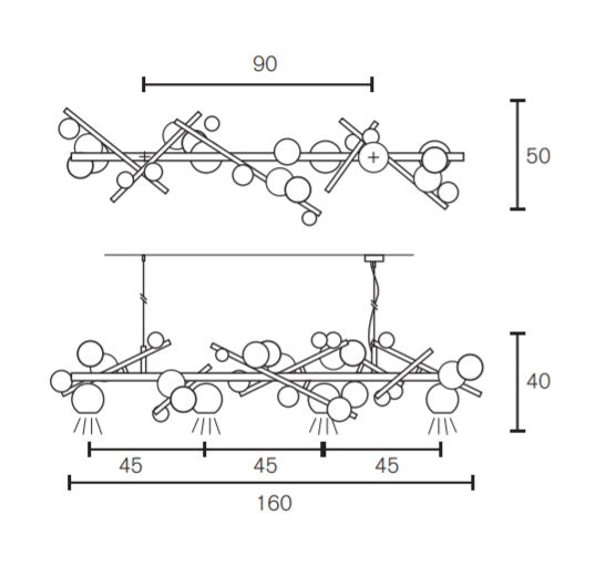 Brand van Egmond - Galaxy Long Hanglamp - KOOT