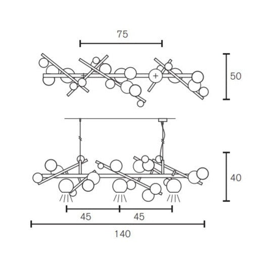 Brand van Egmond - Galaxy Long Hanglamp - KOOT