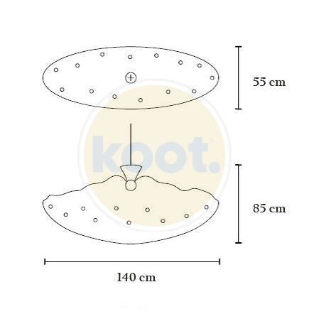 Brand van Egmond - Hollywood Icicles Ovaal Hanglamp - KOOT