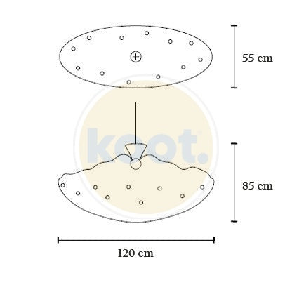 Brand van Egmond - Hollywood Icicles Ovaal Hanglamp - KOOT