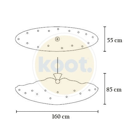 Brand van Egmond - Hollywood Icicles Ovaal Hanglamp - KOOT
