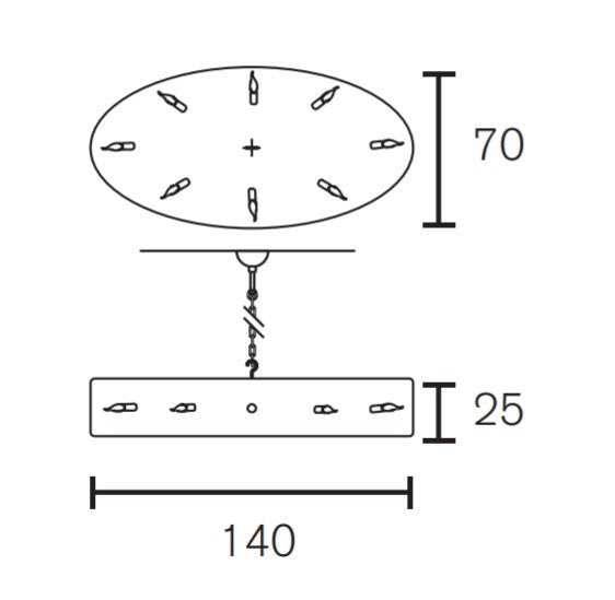 Brand van Egmond - Hollywood Ovaal Hanglamp - KOOT