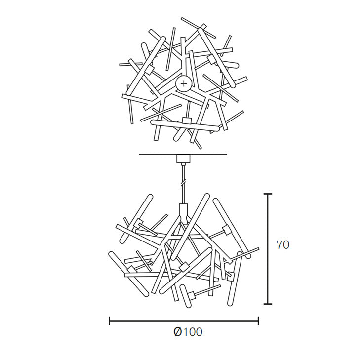 Brand van Egmond - Linea Ronde Hanglamp - KOOT
