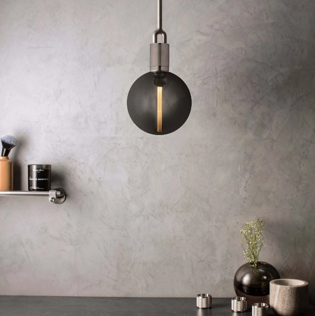 Buster and Punch - Forked Globe Medium Hanglamp gerookt - KOOT