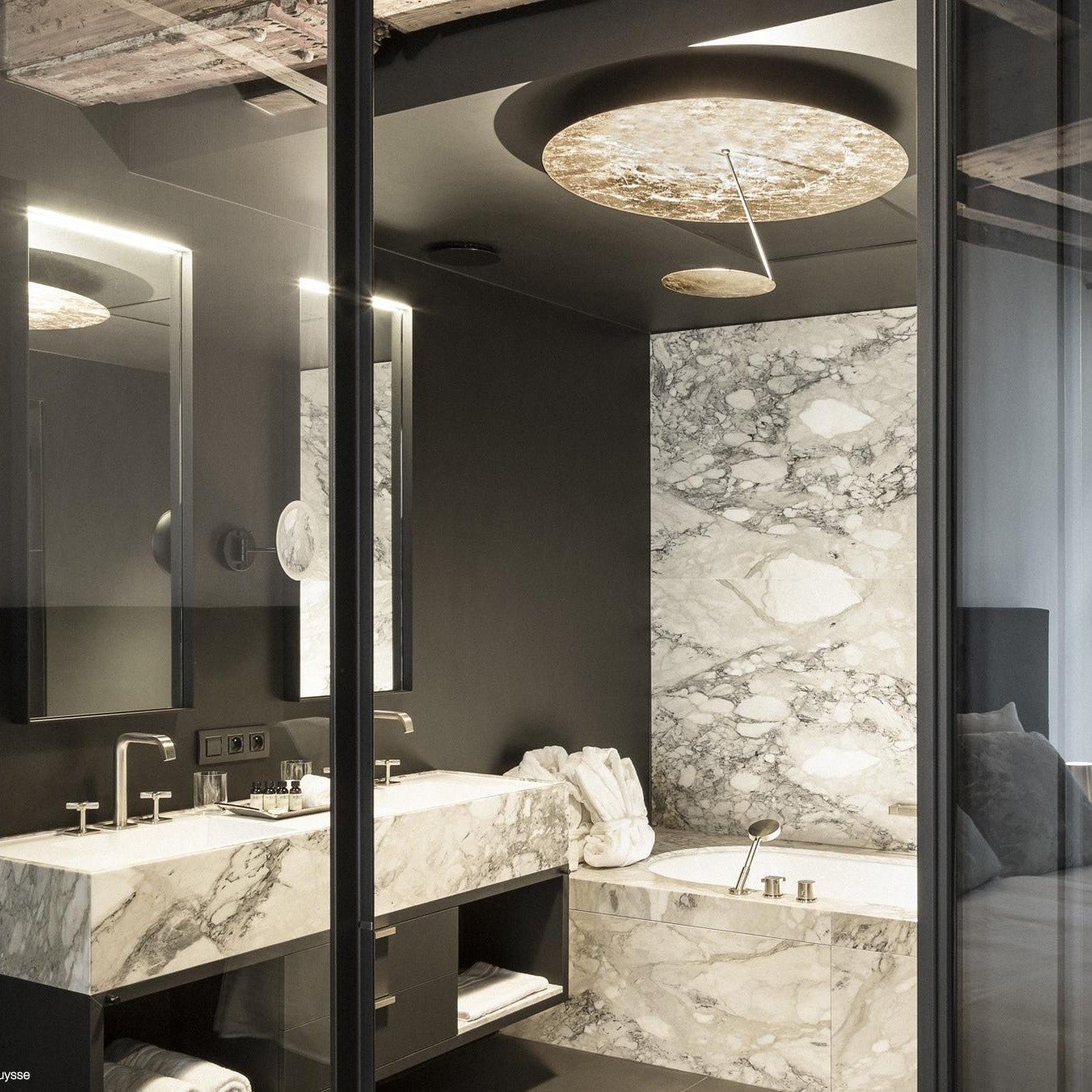 Catellani & Smith - Lederam C180 LED plafondlamp wit base - KOOT