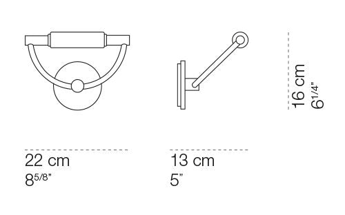 Cini & Nils - Gradi mini parete opalescente wandlamp - KOOT