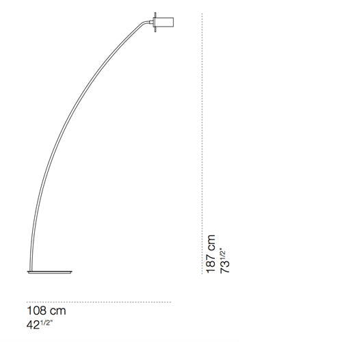 Cini & Nils - NewComponi200 curva vloerlamp - KOOT