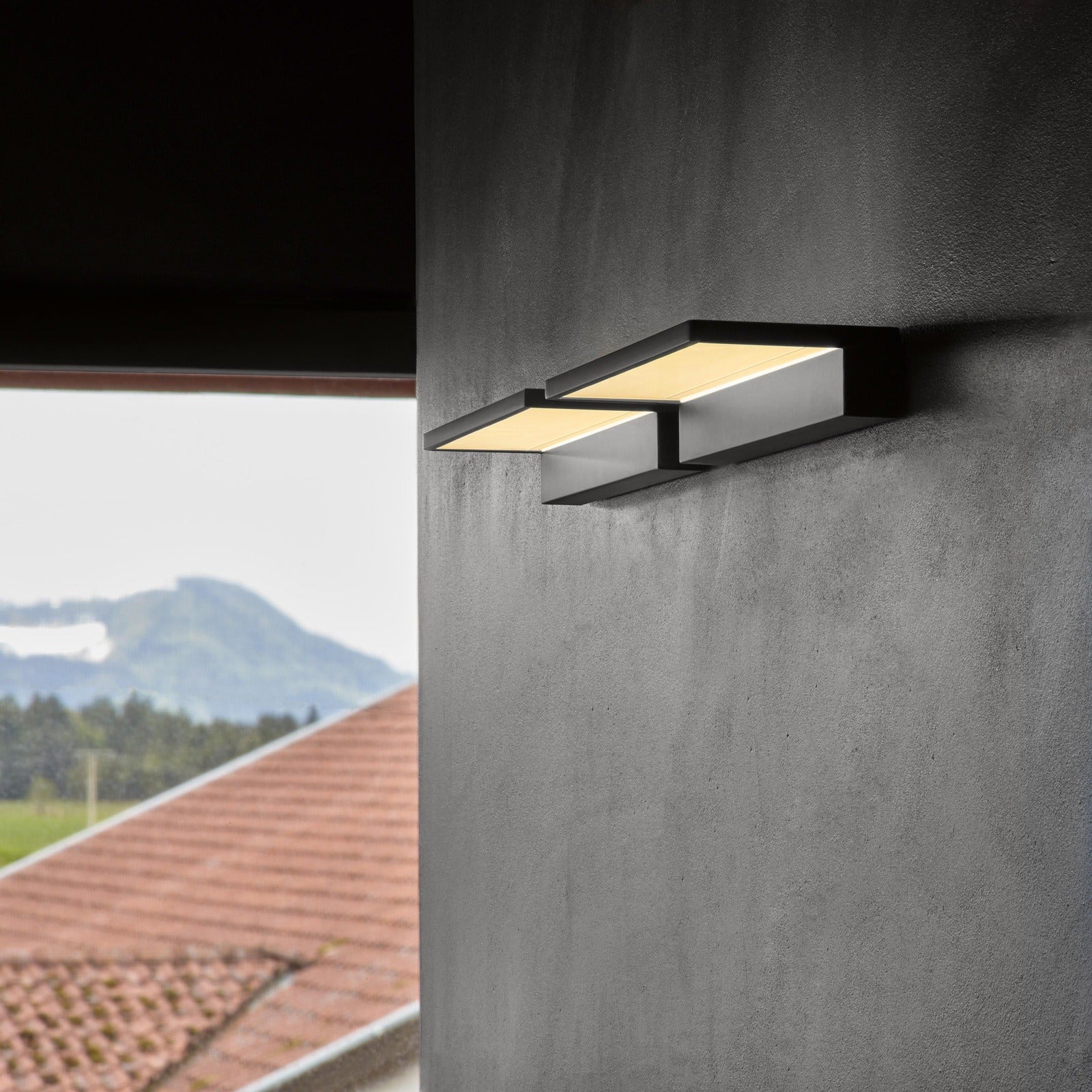 Serien - Crib Wall LED M wandlamp zwart - KOOT